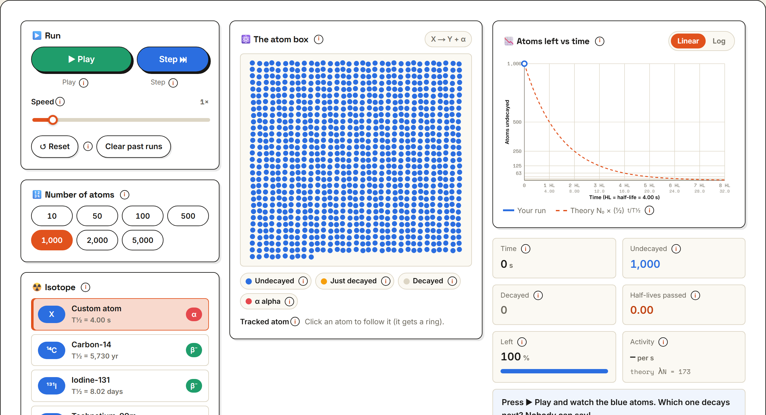 Radioactive Decay & Half-Life Lab preview